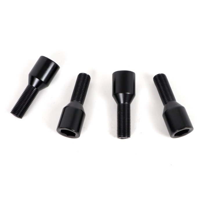 OMP Juego de 4 Tornillos Allen M12X1.25 Cónico Largo 26mm Negro OMP Juego de 4 Tornillos Allen M12X1.25 Cónico Largo 26mm Negro