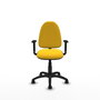 PIQUERAS Y CRESPO Silla de oficina Aýna Amarillo con Brazos 1D