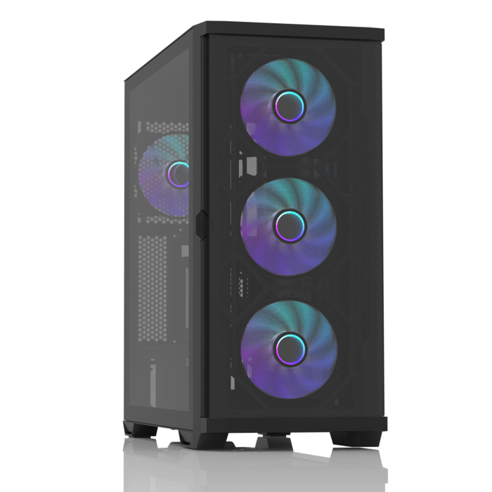 Zalman Z10 DUO Carcasa PC Midi Tower Negro, ATX, 3x120mm Ventiladores, Vidrio Templado