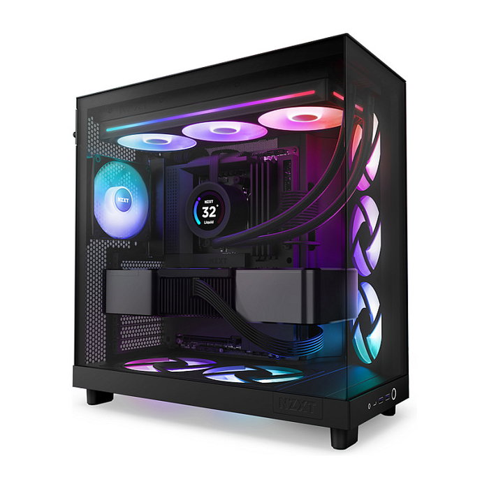 NZXT RF-U36HF-B1 Ventilador RGB 360mm Serie F F360, Negro, 500-2400 RPM, 75.12 m³/h, 30 dB