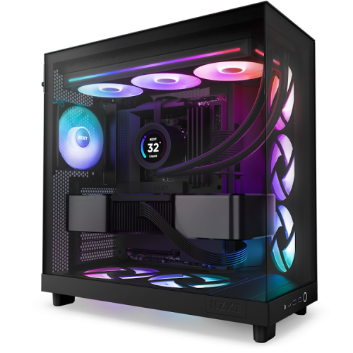 NZXT RF-U36HF-B1 Sistema de Refrigeración para Ordenador, Ventilador 36 cm, Negro