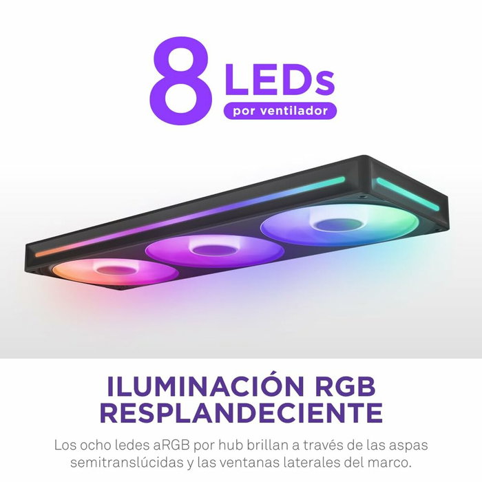 NZXT F360 RGB Core RF-U36HF-B1 Negro 360 mm