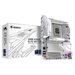 Gigabyte Placa Base Z890 AORUS ELITE WIFI7 ICE - Intel LGA 1851, DDR5 hasta 8800MHz, ATX, PCIe 5.0, Thunderbolt 4, LAN 2.5GbE, Wi-Fi 7, Chipset Intel Z890