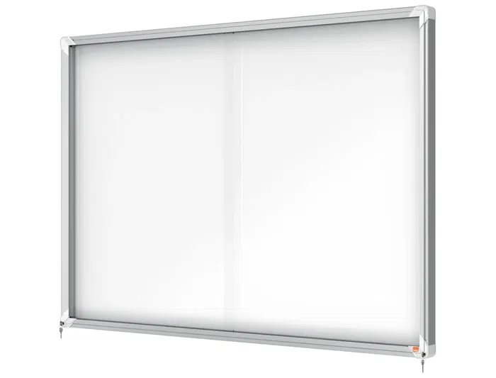 Vitrina Nobo De Interior Blanca Magnetica Para 18 Hojas A4