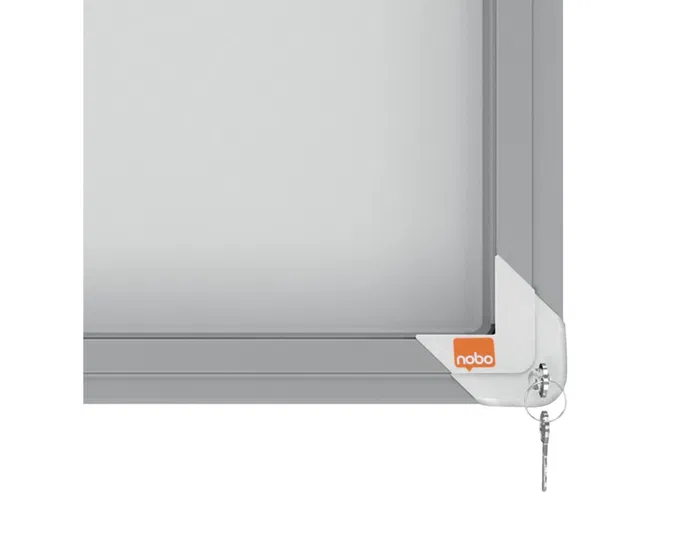 Vitrina Nobo De Interior Blanca Magnetica Para 18 Hojas A4