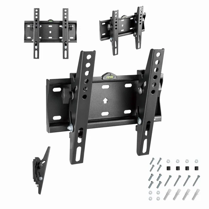 Gembird WM-42T-02 Soporte de pared para TV inclinable, 23"-42" (58.4-106.7 cm), hasta 30 kg, VESA 200x200, color negro