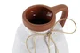 DKD Home Decor Jarrón de Cerámica Blanco 14x14x20,6 cm