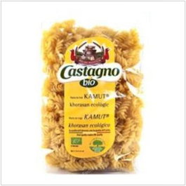 CASTAGNO Espirales Khorasan Kamut Pasta Ecológica 500Gr