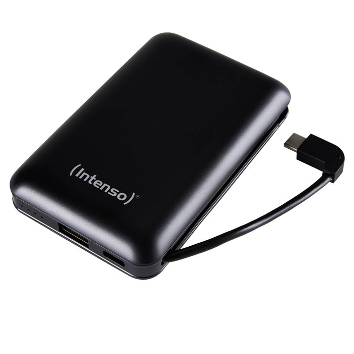 Intenso Powerbank XC10000 Negro con cable USB-A + USB-C