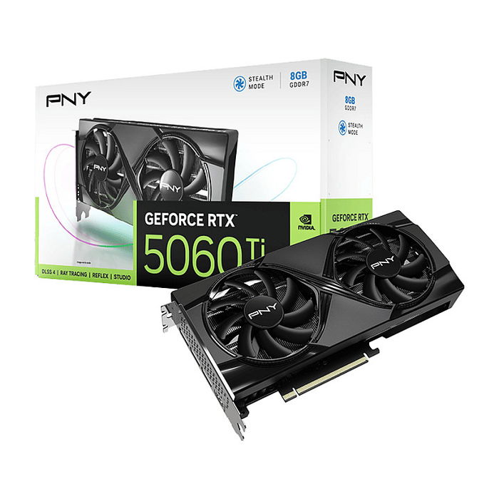 PNY GeForce RTX 5060 Ti 8GB GDDR7 Dual Fan Tarjeta Gráfica