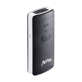 Avpos BP200 Lector de códigos portátil 1600mAh, 1D, 2D y QR, USB y Bluetooth, negro