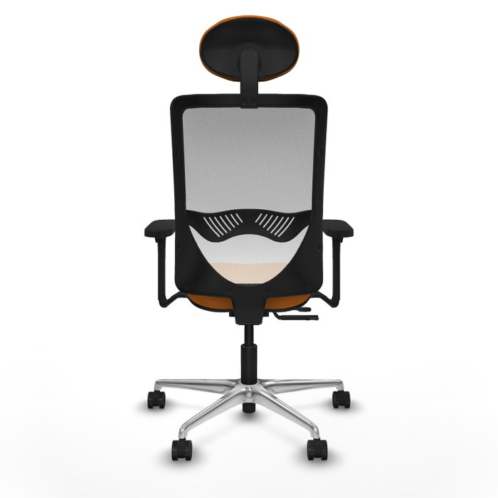 PIQUERAS Y CRESPO Silla de oficina Zulema con mecanismo Sincro/Traslack, Naranja y Blanco PIQUERAS Y CRESPO Silla de oficina Zulema con mecanismo Sincro/Traslack, Naranja y Blanco