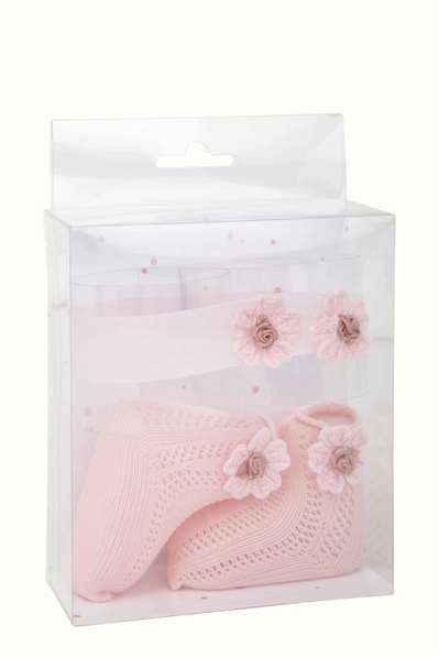 Muñecas Arias Set Calcetines Rosa con Cinta para la Cabeza para Niñas 3-99 años