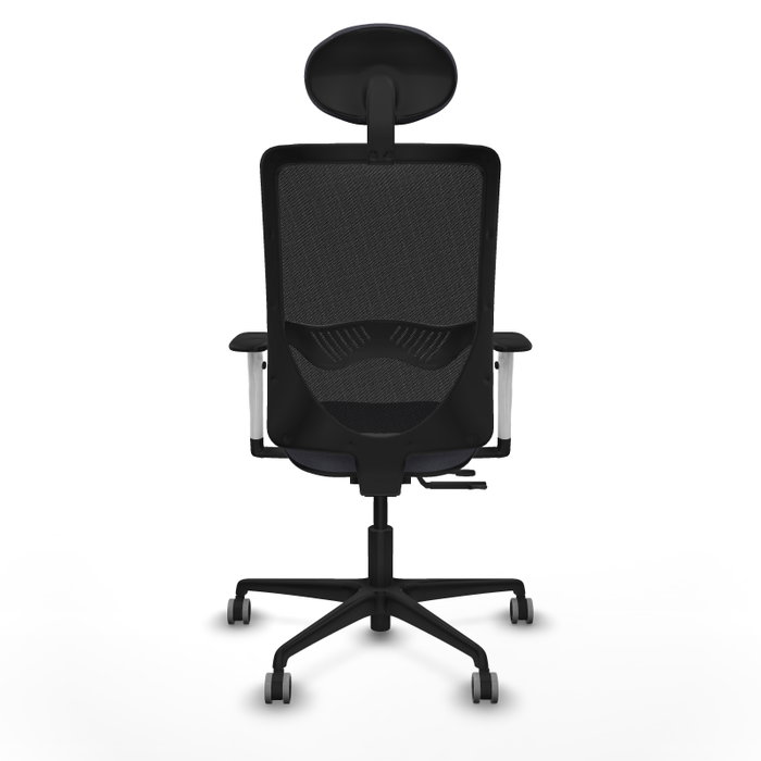 PIQUERAS Y CRESPO Silla de oficina Zulema con mecanismo Sincro/Traslack, Gris oscuro y Negro