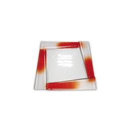 Zoom Plato Liso Rojo, Plato Llano 20x20 cm, Vajilla, No Apto Lavavajillas/Microondas (Set de 6)