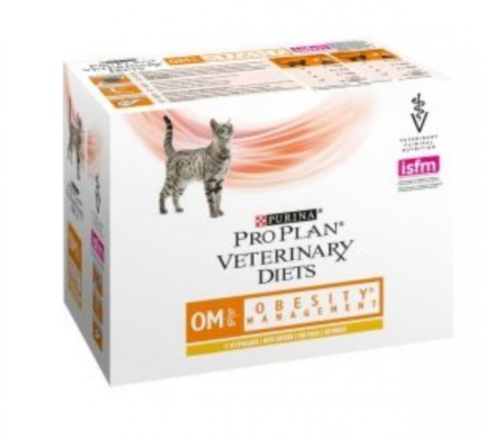 Purina Pro Plan Feline OM Obesity Management Pollo 10x85g Purina Pro Plan Feline OM Obesity Management Pollo 10x85g