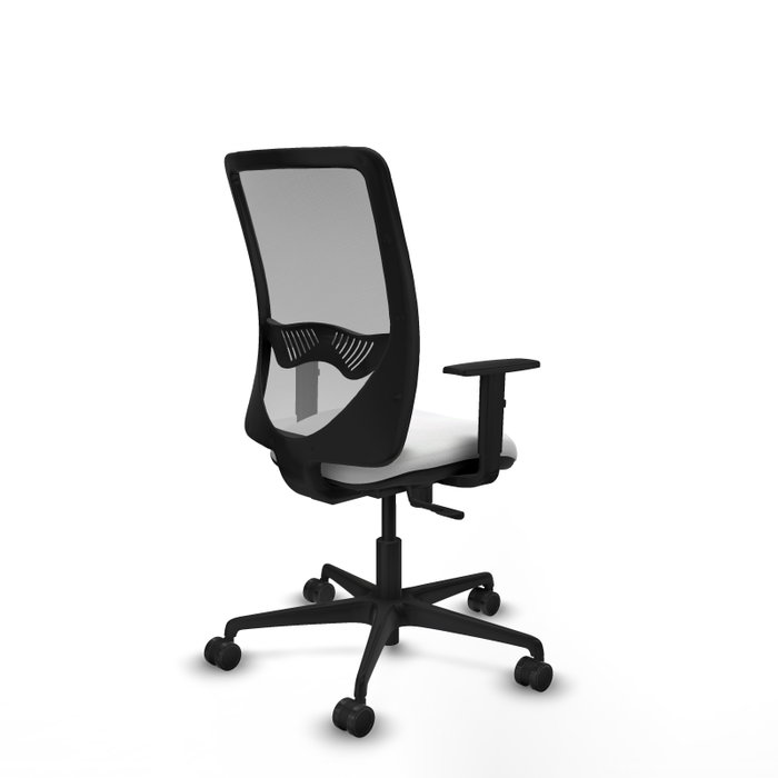 PIQUERAS Y CRESPO Silla de oficina Zulema con mecanismo Sincro, Gris y Blanco