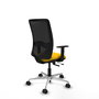 PIQUERAS Y CRESPO Silla de oficina Zulema con mecanismo Sincro/Traslack, Amarillo/Negro