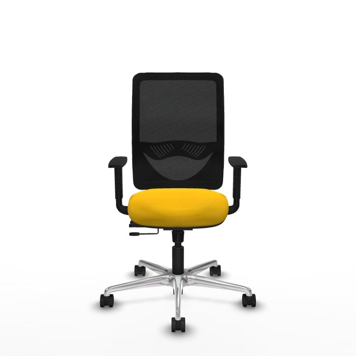 PIQUERAS Y CRESPO Silla de oficina Zulema con mecanismo Sincro/Traslack, Amarillo/Negro PIQUERAS Y CRESPO Silla de oficina Zulema con mecanismo Sincro/Traslack, Amarillo/Negro
