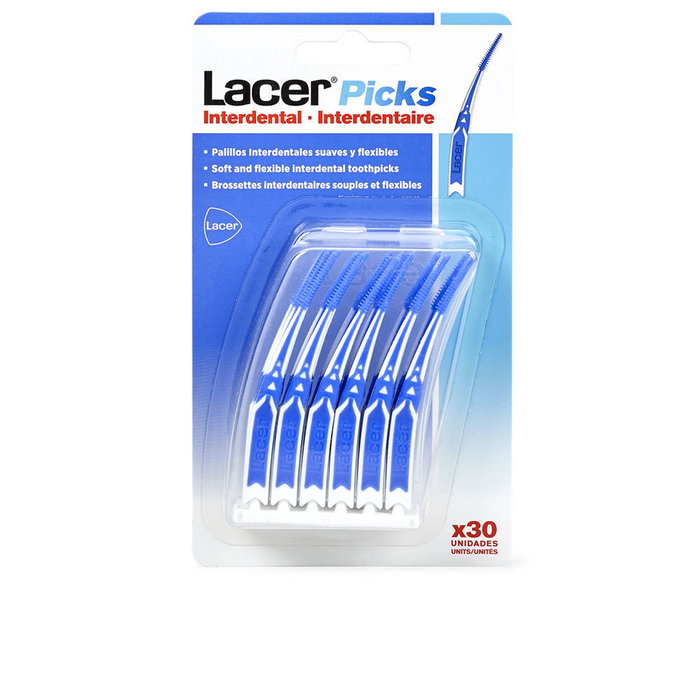 Lacer Palillos Interdentales con Hilo Dental 30 Unidades para Limpieza Interdental Lacer Palillos Interdentales con Hilo Dental 30 Unidades para Limpieza Interdental