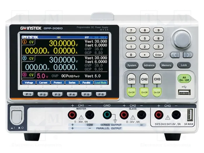 GW INSTEK GPP-3060 Fuente de alimentación de laboratorio programable multicanal GW INSTEK GPP-3060 Fuente de alimentación de laboratorio programable multicanal