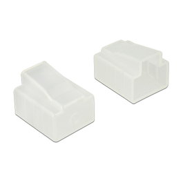 DeLOCK 64016 Cubierta antipolvo para conectores RJ-45, 10 piezas, Transparente