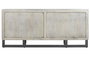 DKD Home Decor Buffet de Mango y Metal Blanco Desgastado 180x39,5x80