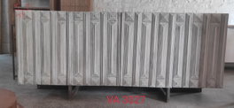 DKD Home Decor Buffet de Mango y Metal Blanco Desgastado 180x38,7x80
