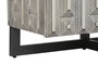 DKD Home Decor Buffet de Mango y Metal Blanco Desgastado 180x39,5x80