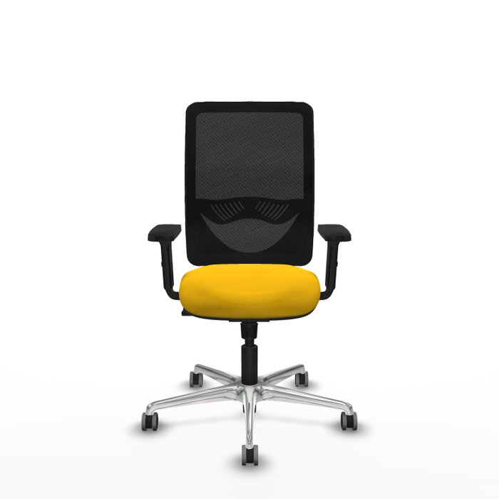 PIQUERAS Y CRESPO Silla de oficina Zulema con mecanismo Sincro, Amarillo y Negro PIQUERAS Y CRESPO Silla de oficina Zulema con mecanismo Sincro, Amarillo y Negro