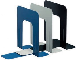 FRAGA IMPORT, S.L. Pack de 2 soportes para libros metálicos con base antideslizante 17,8x15cm