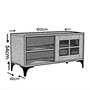 Hanah Home Soporte de TV 100 - Oak 100cm Ancho x 54cm Alto x 42cm Profundo