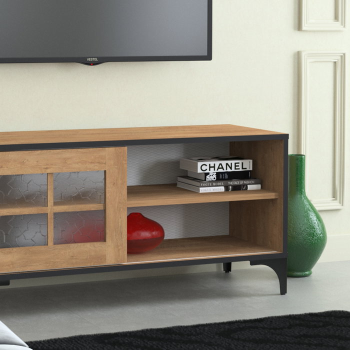Hanah Home Soporte de TV 100 - Oak 100cm Ancho x 54cm Alto x 42cm Profundo