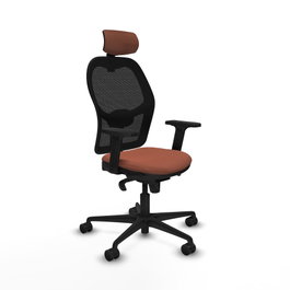 PIQUERAS Y CRESPO Silla de oficina Jorquera Marrón/Negro