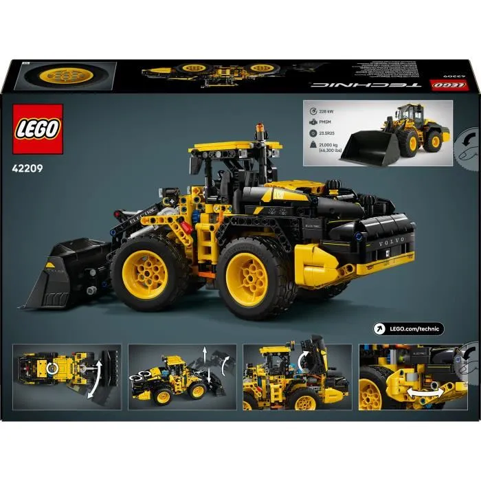 Lego 42209 Volvo L120 Cargadora de Ruedas Eléctrica - Juego para Niños de 9 Años en Adelante