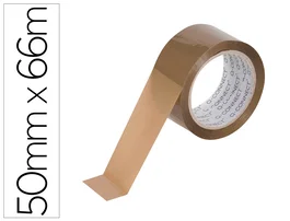 Q-connect Cinta Adhesiva de Polipropileno para Embalaje, 50 mm x 66 m, Alta Adherencia, 45 Micras, Precinto