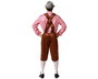 Disfraz Alemán Rosa Hombre Adulto XS-S Camisa y Pantalón