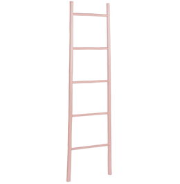 DKD Home Decor Toallero Escalera Rosa Bambú 5 x 150 x 40 cm (3 Unidades)