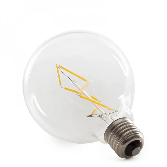 Bombilla LED E27 4W 288Lm 2000K Filamento G95 40.000H HO-LF-G95FI-E27-6WWW