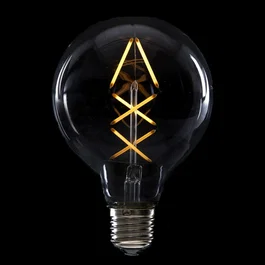 Bombilla LED E27 4W 288Lm 2000K Filamento G95 40.000H HO-LF-G95FI-E27-6WWW