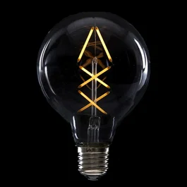 Bombilla LED E27 4W 288Lm 2000K Filamento G95 40.000H HO-LF-G95FI-E27-6WWW