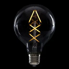 Bombilla LED E27 4W 288Lm 2000K Filamento G95 40.000H HO-LF-G95FI-E27-6WWW