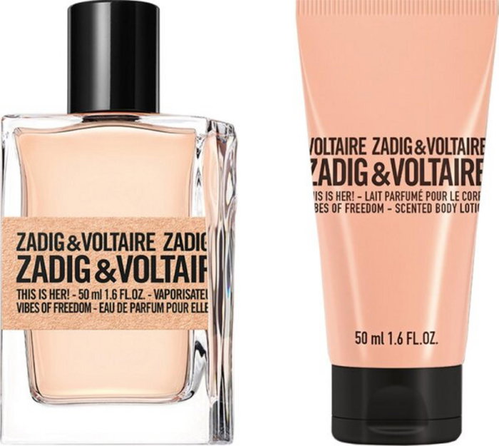 Set Zadig & Voltaire: This Is Her! Vibes Of Freedom, Eau De Parfum, For Women, 50 ml + This Is Her! Vibes Of Freedom, Hydrating, Body Lotion, 50 ml Set Zadig & Voltaire: This Is Her! Vibes Of Freedom, Eau De Parfum, For Women, 50 ml + This Is Her! Vibes Of Freedom, Hydrating, Body Lotion, 50 ml
