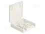 DeLOCK Caja de conexión de fibra óptica para montaje en pared 2 x SC Simplex o LC Duplex, blanco