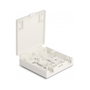 DeLOCK Caja de conexión de fibra óptica para montaje en pared 2 x SC Simplex o LC Duplex blanco