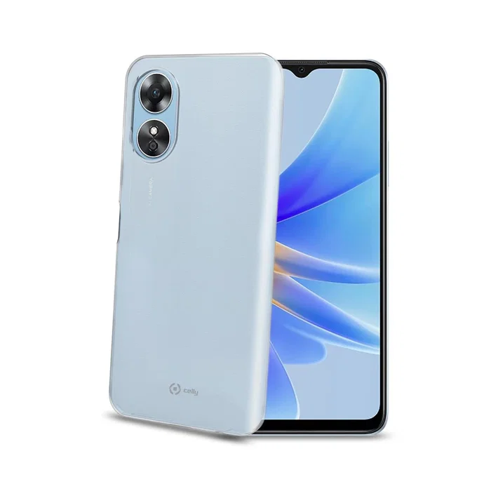 Celly Funda Gelskin TPU Transparente para OPPO A17, A17K (6.56") - Protección Anti-Caídas, Ligera y Flexible