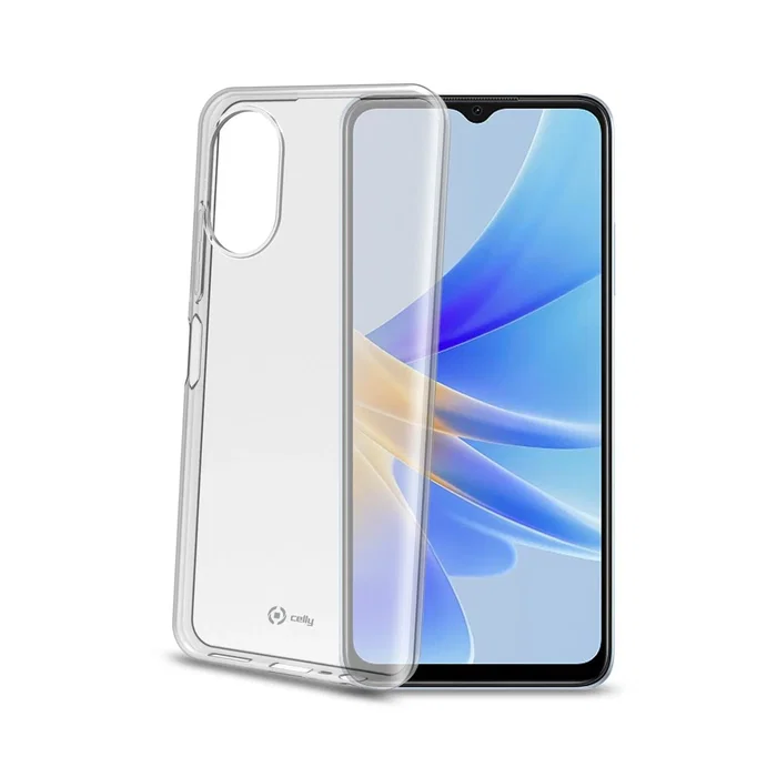 Celly Funda Gelskin TPU Transparente para OPPO A17, A17K (6.56") - Protección Anti-Caídas, Ligera y Flexible