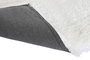 DKD Home Decor Alfombra de Poliéster y Seda Brillante Marfil 60x90x8 cm
