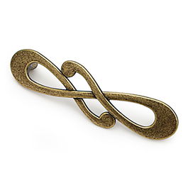 Giusti Tirador Otto Zamak Distancia 128mm Antica Firenze (Set de 25) Tiradores Decorativos con Esencia Italiana