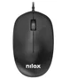 Nilox MOUSB1012 Ratón Óptico Negro